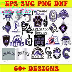 bundle 25 files colorado rockies baseball team svg, colorado rockies svg, mlb team svg, mlb svg, png, dxf, eps
