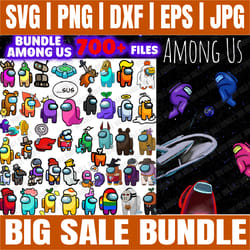 bundle 700 files among us svg, among us character svg, among us shirt svg, among us pets hats, impostor svg
