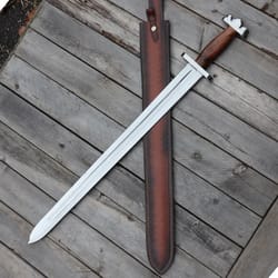 viking warrior god full tang sword of tyr, hand forged stainless steel battle ready norse inspired replica sword,