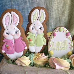 easter rabbit cookie cutters bunny custom stamp cookie cutter for cake topper gingerbread decor  sugar cookies