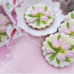 flower cookie cutters tulip custom stamp mom cookie cutter for cake topper gingerbread decor sugar cookies polimer clay