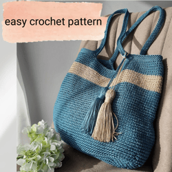 shopping bag pdf easy crochet pattern for beginners