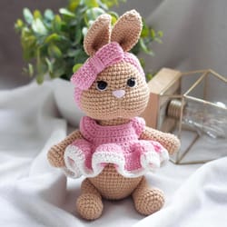 crochet pattern cute rabbit , crochet pattern plush toy, amigurumi stuff toys tutorial, amigurumi pattern rabbit