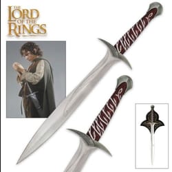 the lord of the rings sting sword of frodo baggins. the hobbit movie bibilo sword