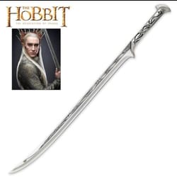 king thrandruil sword the hobbit from the lord of the rings. the elvenking sword
