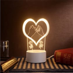 acrylic the neon lights 3d stereo night light small table lamp bedside lamp led lamp