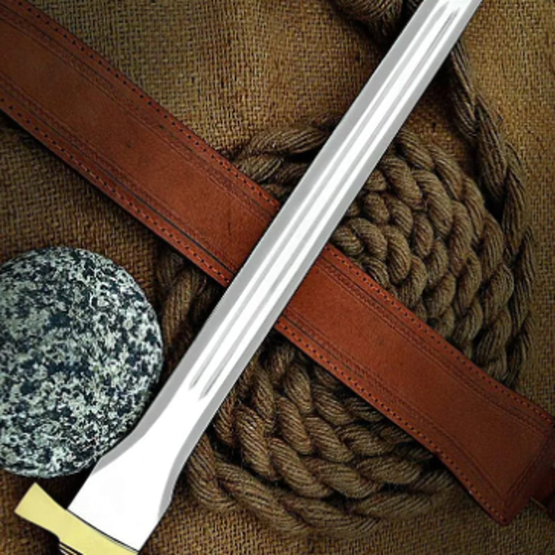 D2 Steel Sword Handmade Viking Sword Battle Ready Sword Wooden Handle W Sheath Gift For Him Chr