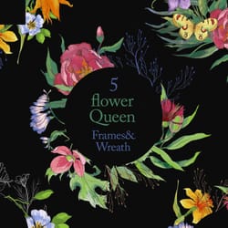 flower frames and wresths, floral vintage elements, botanical clipart