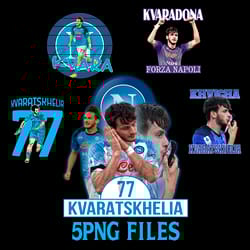 khvicha kvaratskhelia png download digital sublimation file