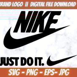 nike just do it logo nike design silhouette svg vector, png,eps,jpg instant download