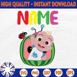 cocomelon personalized name birthday jj png svg, jj svg, cocomelon brithday svg png, cocomelon cut file, cocomelon