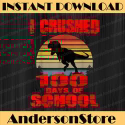 100 days of school dinosaur boys kids 100th day kindergarten png