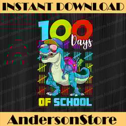 100 days of school t-rex 100 days smarter 100th day png