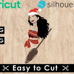 moana princess christmas svg files, moana svg files, vector png images, svg cut files for cricut, clipart bundle