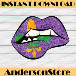 mardi gras lips fleur de lis fat-tuesday parade mardi gras festival, louisiana party, happy mardi gras png