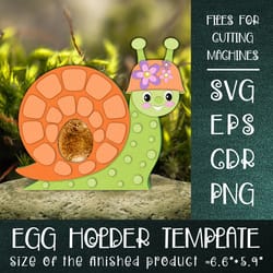 snail easter egg holder template