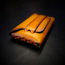 NS3 Stitchless mini wallet - no stitch horizontal wallet - PDF leather pattern by Woolenpaw