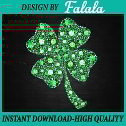 st. patrick's day green glitter clover png, green print shamrock st patricks day, patrick day png, digital download