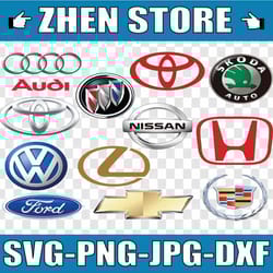 12 car brands logos svg, car cutting file, car logos svg, car brands logos cutting files, car logos vinyl cutting file,