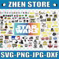 star wars svg, star wars bundle svg, star wars characters svg, star wars dxf cut files, star wars clipart, rebel allianc