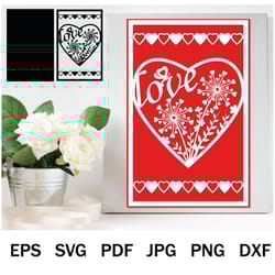 papercut holiday greeting card template, svg format