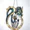 Dragon Stained Glass Suncatcher Window Hanging Glass Panel Hatching Dragon Ornament Unique Gift Christmas Gift 8