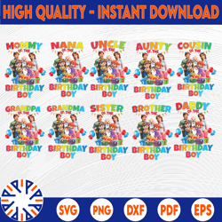 cocomelon birthday boy png, cocomelon family png, cocomelon party family matching png, bundle family cocomelon