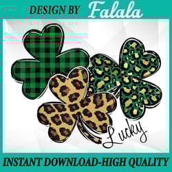 shamrock st patricks day png, clover lucky plaid leopard buffalo png, clover png, patrick day png, digital download