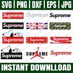 bundle 12 files supreme bundle svg, supreme bundle svg, supreme svg, logo svg, fashion brand svg, logo brand svg