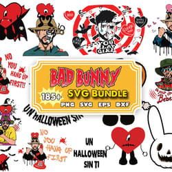 185 bad bunny halloween, un halloween sin ti svg, halloween svg bundle, un verano sin ti halloween, digital download