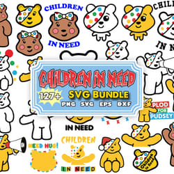 children in need svg bundle, children in need png, children in need svg, pudsey bear, pudsey bear svg, pudsey bear png,