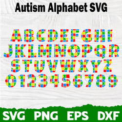 autism font, autism alphabet, puzzle, font svg, silhouette, cricut font, bundle font, cute fonts, instant download