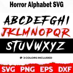 horror font svg, font svg, silhouette, cricut font, bundle font, cute fonts, instant download