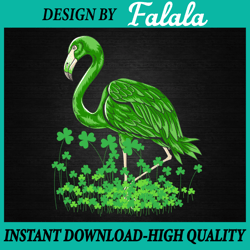 happy st. patrick's day flamingo png, lovers green saint patrick png, patrick day png, digital download