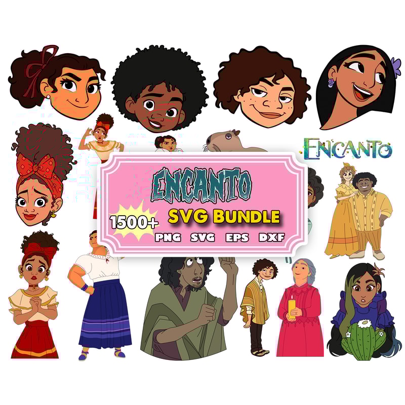 1500 Encanto SVG, Encanto Bundle Svg, Encanto Clipart, Vibrant Images for Encanto Cake toppers, birthday shirts, and more!.jpg