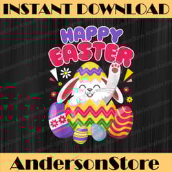 happy easter bunny easter eggs easter day png, happy easter day sublimation design