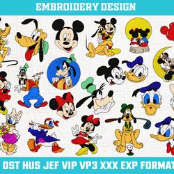 Mickey mouse embroidery designs Machine Embroidery Design, Disney Embroidery, princess Embroidery Design File 4x4 size