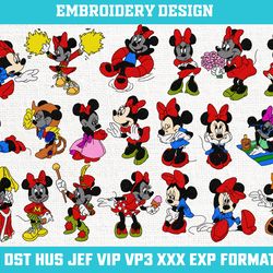 Minnie Mouse  Machine Embroidery Design, Disney Embroidery, Minnie Mouse Embroidery Design, File 4x4 size