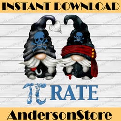 funny octopus pi day symbol for math teacher pirate gnome pi day, funny pi day, math 14th png sublimation