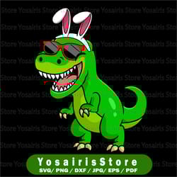 easter svg png, dinosaur eggs svg, cat bunny riding t-rex svg, egg hunt dinosaur easter boys kid , bunny ears easter egg