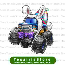 happy easter monster truck png, easter bunny egg boys png, happy easter cut files, easter eggs truck png, bunny clipart,