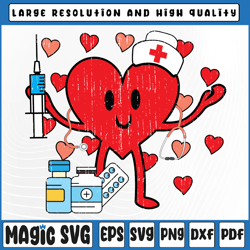 valentines day nurse heart funny nursing svg png, valentine nurse svg, valentine day, digital download
