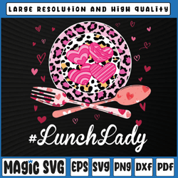 funny happy valentine's day lunch lady leopard heart png, valentine day, digital download