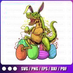 easter dinosaur png, t-rex bunny png, happy easter png files, funny dino quote png, baby, kids shirt design
