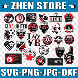 mls logo dc united, dc united svg, vector dc united, clipart dc united, football kit dc united, svg, dxf, png,