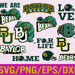 baylor-bears svg, baylor-bears clipart, baylor-bears cricut, n-c-aa team, logo bundle, instant download