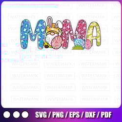 easter gnome mama easter colorful eggs png sublimation happy easter bunny png,easter day png, bunny ears png