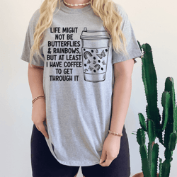 butterflies and rainbows tee