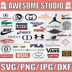logo brand bundle brand logo svg, fashion brand svg, fashion svg, logo bundle svg, sport svg, logo bundle svg, clipart