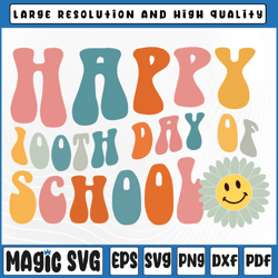 school happy 100th day of school teachers students svg, 100th day of school, digital download